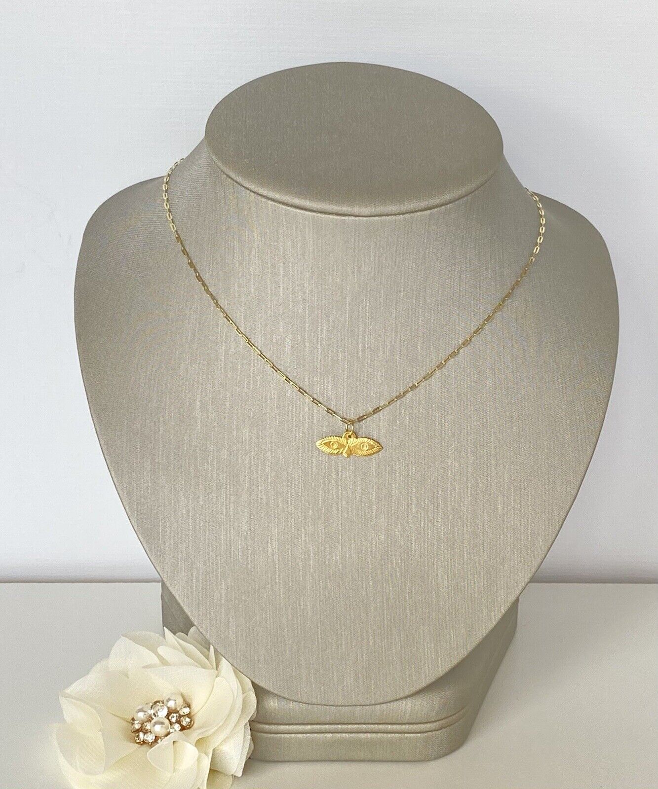 Dije Ojos De Santa Lucia,Solid 10kt Yellow Gold, Eye Protection Pendant, New