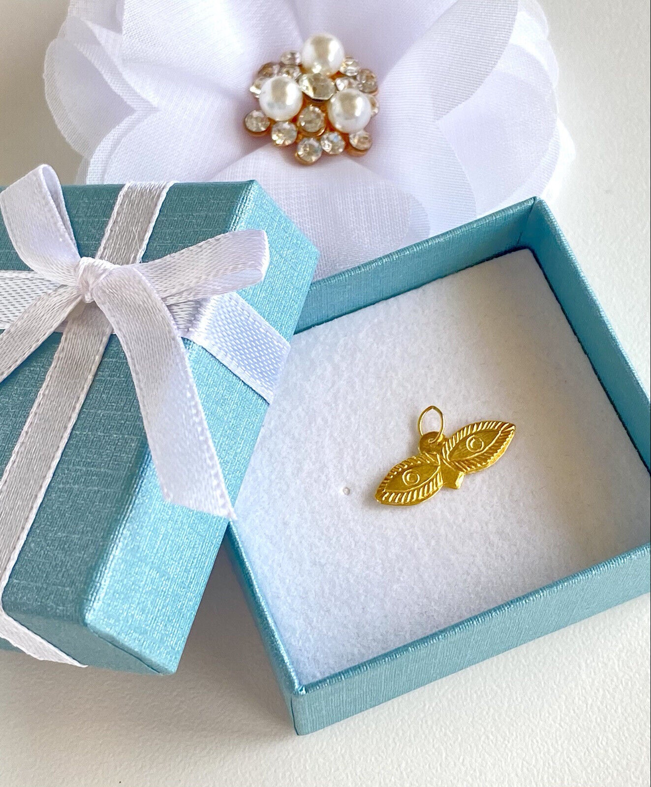 Dije Ojos De Santa Lucia,Solid 10kt Yellow Gold, Eye Protection Pendant, New